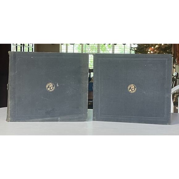 Vintage 78 RPM Record Album Set 25 Shellac Records Early Americana Inked Index - Picture 16 of 16